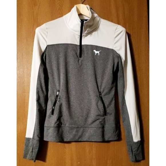 PINK Victoria Secret Ultimate Pullover half zip up jacket XS|TP - Picture 2 of 12